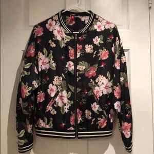 H&M Floral Bomber Jacket